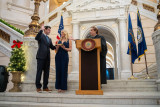 Representative Bresnahan takes a ceremonial Oath of Office at the Luzerne County Courthouse in Wilkes Barre, PA