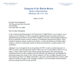 Rep. Bresnahan Letter to Penn State