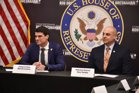 Rep. Bresnahan and Attorney General Sunday lead a public safety roundtable