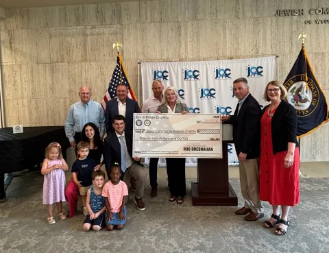 Rep. Bresnahan presents federal funding in Kingston.