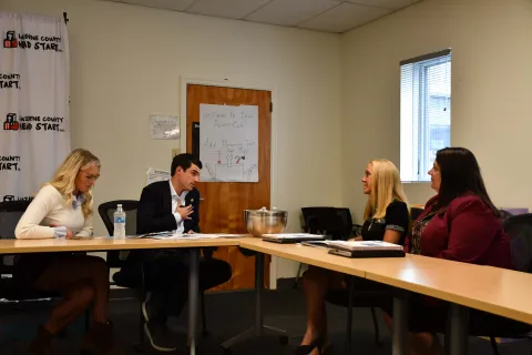 Rep. Bresnahan meets with Head Start Executive Director Beth White and Assistant Executive Director Dawn Smith