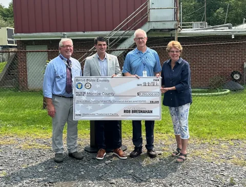 Rep. Bresnahan presents $1.25 million to Monroe County Commissioners