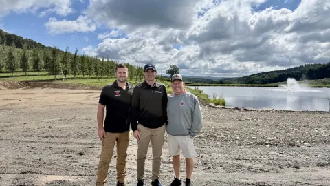 Pictured left to right: Logan Brace, Rep. Bresnahan, and Jerry Mancelli.
