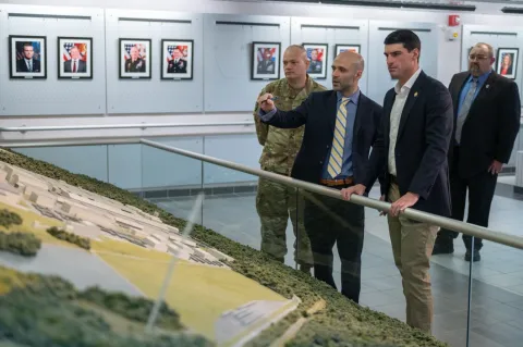 Rep. Bresnahan on a tour of Tobyhanna Army Depot in March 2025.